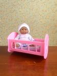 JC Toys/Berenguer - My Sweet Love - Mini Nursery PlaySet Crib (AA)